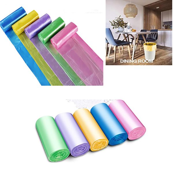 2019 45 50cm Small Trash Bag Garbage Bags For Bathroom Trash Can Liners For Bedroom Home Kitchen 5 Rollsmake Fba Hh7 461 From Seals168 1 85