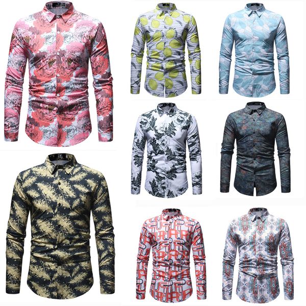 

3d printed shirts fashion 2017 mens shirts long chemise homme casual camiseta masculina hip hop dress shirt asian size, White;black
