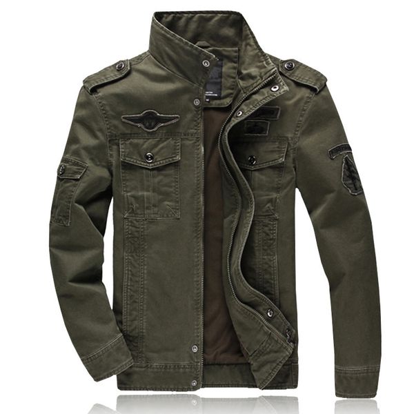 

brand fashion men jacket jean plus 6xl army soldier cotton one male brand clothing spring autumn mens jackets, Black;brown