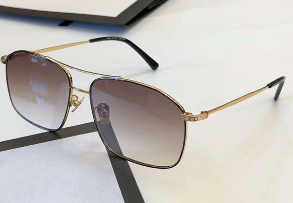 

0889s камни pilot солнцезащитные очки золотой кадр браун объектива очки sonnenbrille cолнцезащитные очки 0889s нового с case, White;black