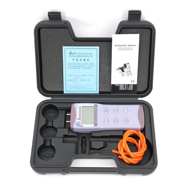 Numérique AZ-82100 Manomètre différentiel de pression d/'air Compteur Jauge Testeur 0-100psi