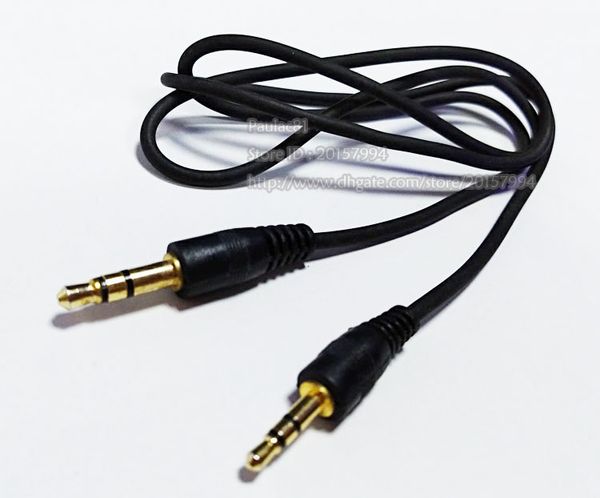 2,5 3,5 Kabel vergoldet Dual Straight 2,5 mm Stereo-Stecker auf 3,5 mm Audio-Adapter-Verbindungskabel 60 cm/10 Stück