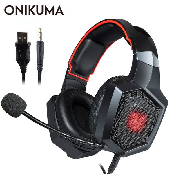

onikuma k8 casque ps4 gaming headset pc стерео наушники наушники с микрофоном светодиодные фонари для ноутбука tablet / new xbox one
