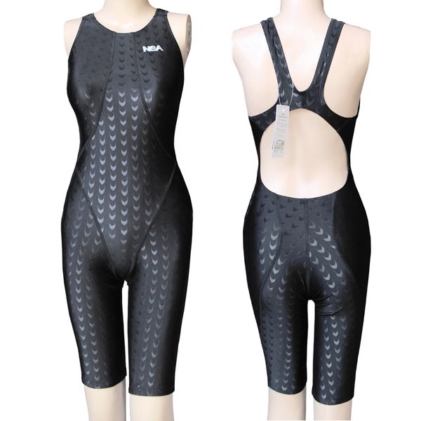 

Women New Swimwear One Piece Competition Training Swimming Suit Women Swimsuit Girls Kids Racing Swimsuits Knee Swim Suits