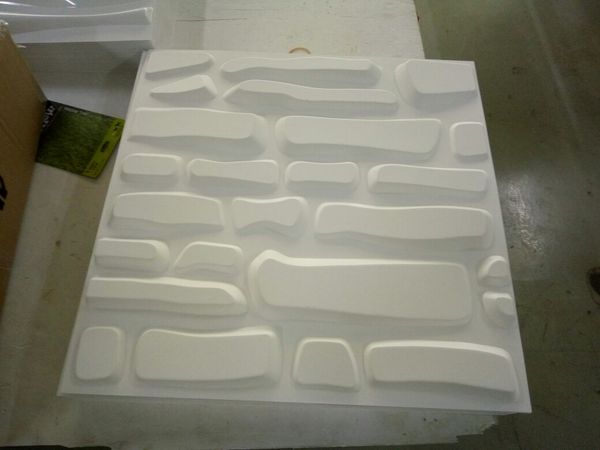 Green Material For Garage 3d Pvc Wall Panel Good Toughness