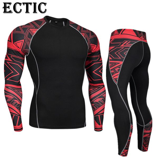 

2018 thermal underwear men sport underwear sets compression fleece sweat quick drying thermo men clothing, White;black