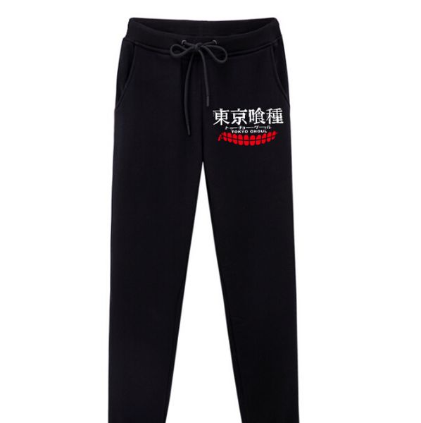 

men women tokyo ghoul long pants casual elastic couples black pants