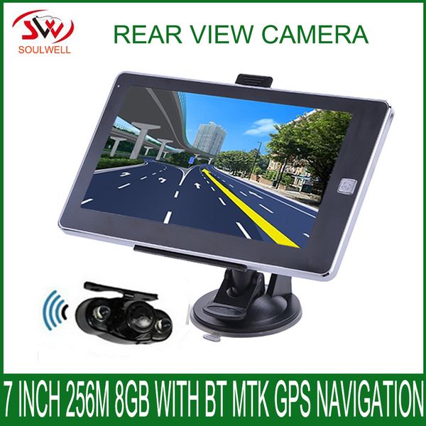 

7 inch Vehicle 256M 8GB 800*480 MTK GPS Navigation CPU800Mhz CE 6.0 navigator with free newest maps