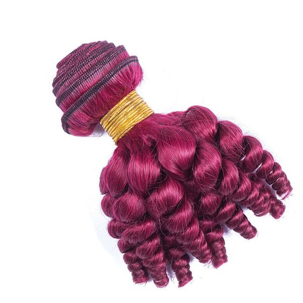 Elibess Hair -red Color Slip Wave 100G / PCS 3 Bundles / lot Human Hair Weaving DHL spedizione veloce