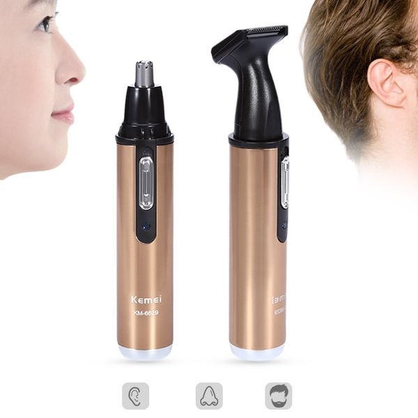 Kemei 2 In 1 Hair Trimmers Electric Nose Trimmer Rechargeable