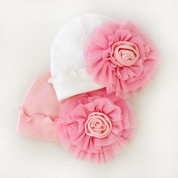 

2018 new fashion flower cute solid princess baby girl kids fashion flower cap summer beach sun hat head wear hot, Yellow