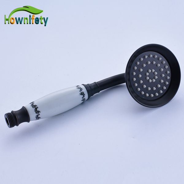 

blue and white porcelain hand shower bathroom shower faucet accessory oil rubbed bronze