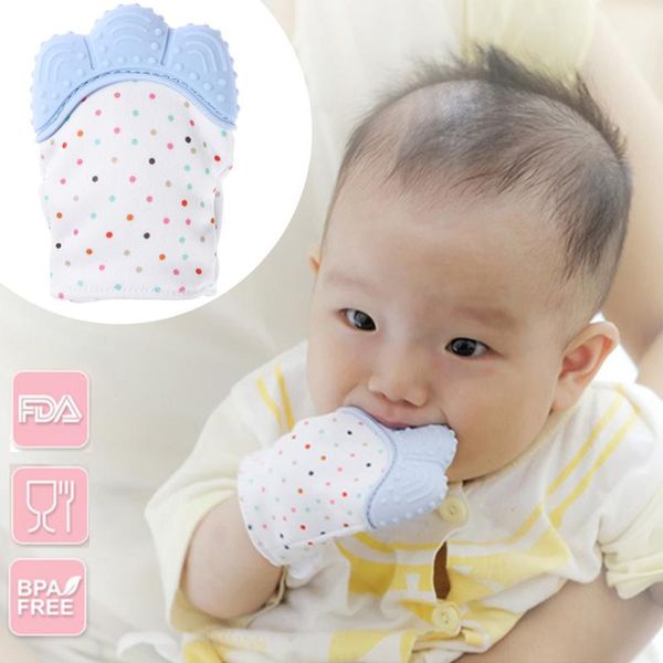 Силиконовые Baby Tehter Pacifier Перчатки Thumb Sound Teathing Жеваний Чувшовый Очарователь Charm Charsing Teether Bears Ребенок Сдача отсасывающих пальцев