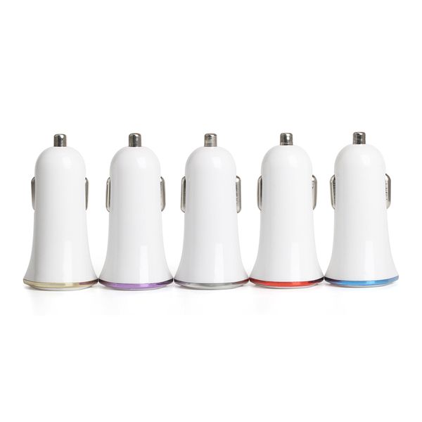 

wholesale 2018 new design triangle dual usb car charger chargeing adapter 2usb 2a fast charging adapter for iphone samsung galaxy 100pcs/lot