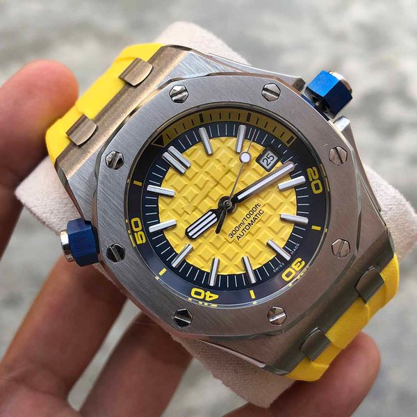 

blue 2813 15710st mens automatic blue dial watch wristwatche rubber factory watches 42mm diver 2019 waterproof dp sport eeeth, Slivery;brown
