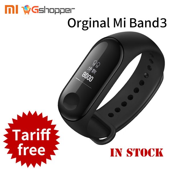 

Оригинал Xiaomi Mi Band 3 Miband 3 2 Фитнес-трекер Монитор сердечного ритма 0.78 '' OLED-дисплей с