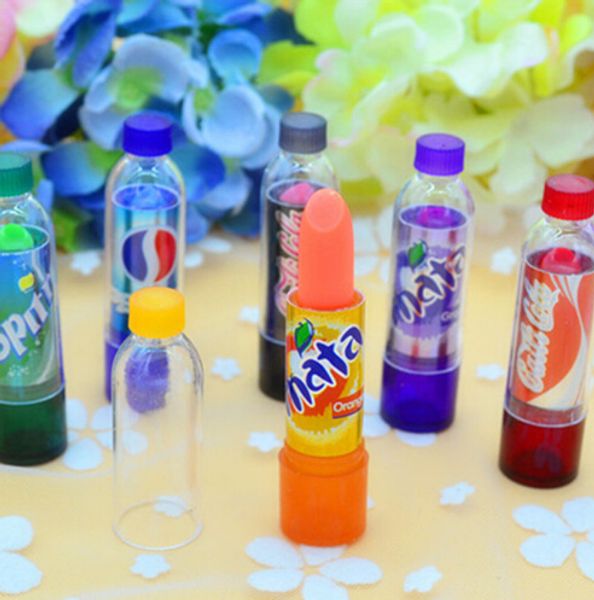 Neue Mode 6pcs/Los fantastisches Cola -Flaschen Farbwechsel Make -up Lippenstift Langlebige hydratisierende Lipgloss