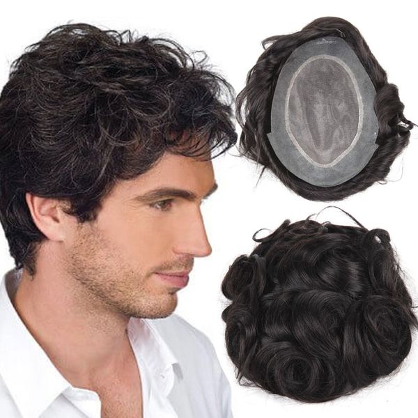 2020 Stock Human Hair Wigs For Men Men S Toupee Top Hair Piece