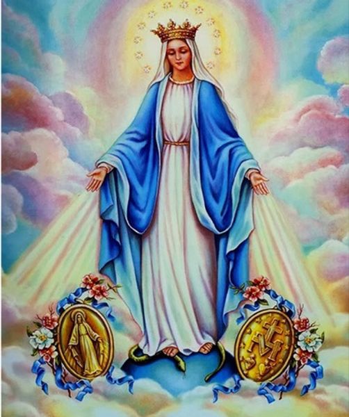 

full square/round drill 5d diy diamond painting "religious madonna" embroidery cross stitch mosaic home decor art experience toys