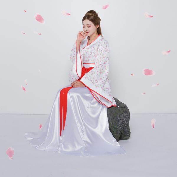 

китайский традиционный династии тан древний костюм женщины hanfu платье китайский фея платья танец костюм hanfu одежда l196, Black;red