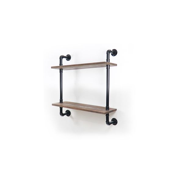 

industrial pipe shelf bookcase shelf shelves retro floating wood shelving open shelving farmhouse shelving floating shelve with 2 tier