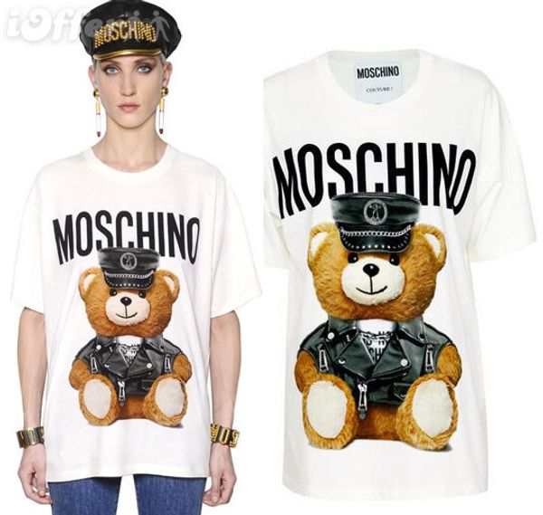 

2019 бренд летней уличной одежды Moschino Paris, модные мужские и женские марки с надписям