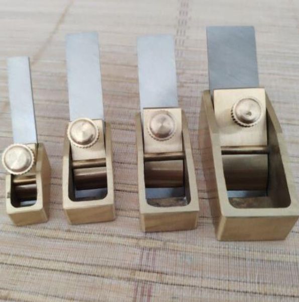 

4 pcs flat bottom mini brass planes , violin/guitar making tools