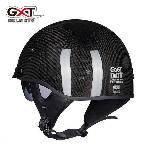 

new arrival open face half motorcycle helmet summer man woman chopper racing half face carbon fiber light motorbike helmets