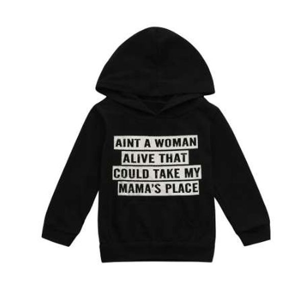 

muqgew toddler kids baby boy letter hoodie sweatshirt coat outerwear outfits dropshipping baby clothes, Black