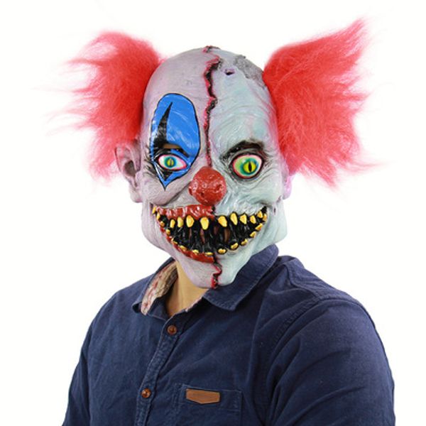 

new halloween mask scary full face clown latex ghost mask haunted house dressing mask