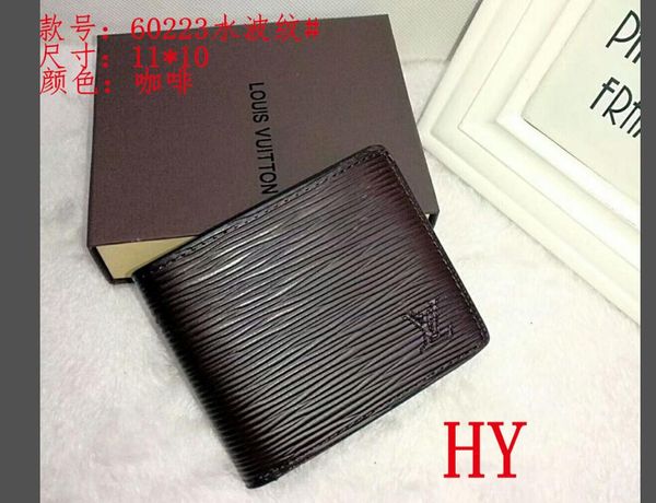 

New Arrival PU Leather Wallets For Mens Designer Bifold Money Purse High quality Cluch Cente Party Traver Wallet no box