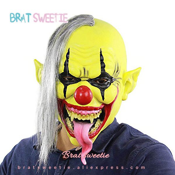 

halloween mask clown costume party for latex full face head masks for horror demon party props supplies