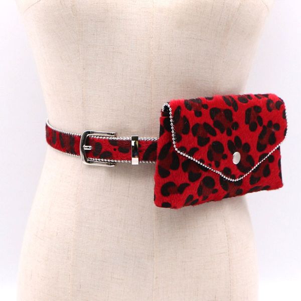

fashion leopard waist pack fanny pack vintage mini women waist bag phone pouch punk belt bag purse dropshipping