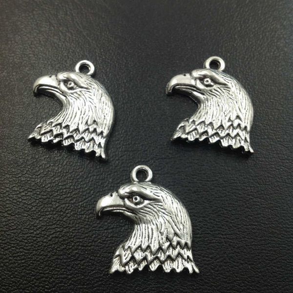 

античный серебряный орел глава очарование кулон necklacebracelet аксессуары мода женщины ювелирные изделия оптовая уникальный подарок, Bronze;silver