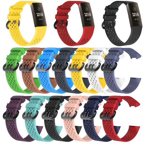 

For fitbit charge3 ilicone band trap me h port mart watchband wri tband acce orie watch band breathable bracelet charge 3