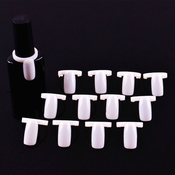 

50 tips ring type false nails polish color swatch display card uv gel showing shelf for practice, Red;gold