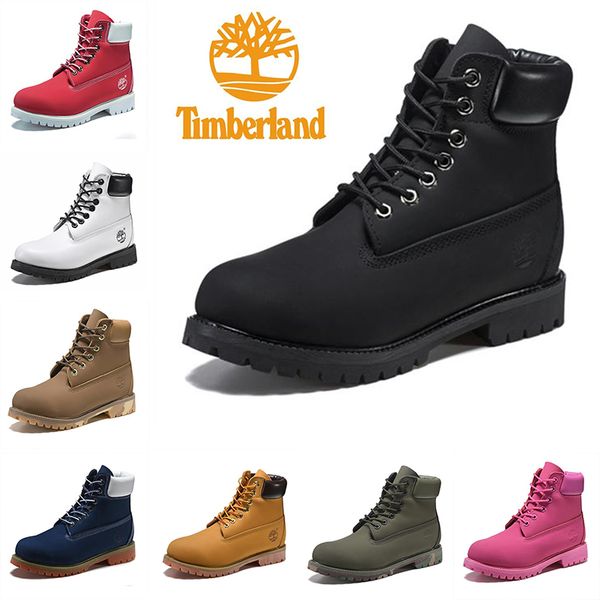 

Original timberland boot women men de igner port red white hoe winter neaker tbl ca ual trainer men women luxury brand boot 36 46