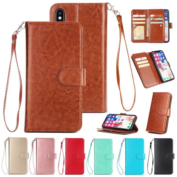 

Luxury wallet pu leather ca e for iphone x max xr x 9 card lot wallet phone ca e cover for iphone 8 plu 7 6 am ung note 9 9 8 a6 2018