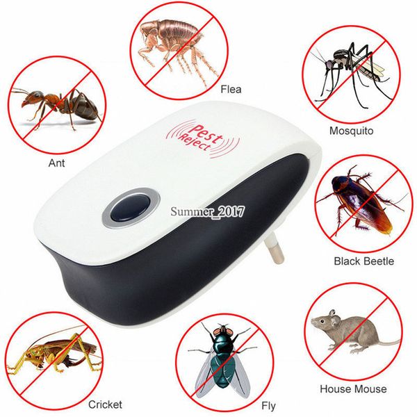 

5 pcs pest control equipment for repels mosquito flies cockroaches ants spiders and other insect electronic ultrasonic pest repell