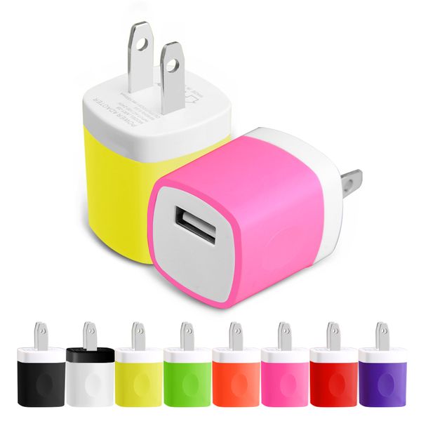 

5v/1a nokoko travel power adapter home wall charger charging plug for iphone samsung huawei moto nokia universal charging charger no package