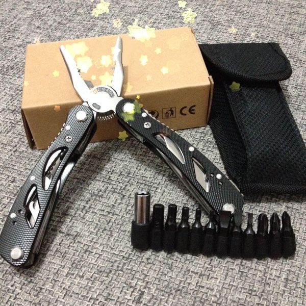 

multifunctional pliers folding plier outdoor stainless steel foldaway screwdriver camping tools travel car emergency folding pliers set