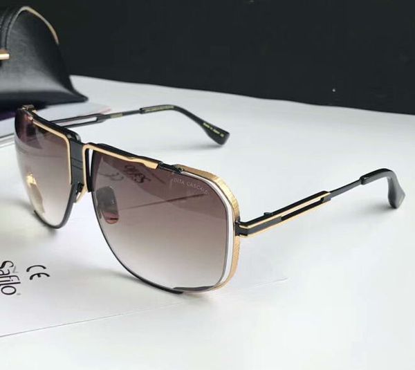

vintage mens frame gold/grey sunglasses runway black shiny new de sol shaded gafas shades sunglasses ovbru, Slivery;brown