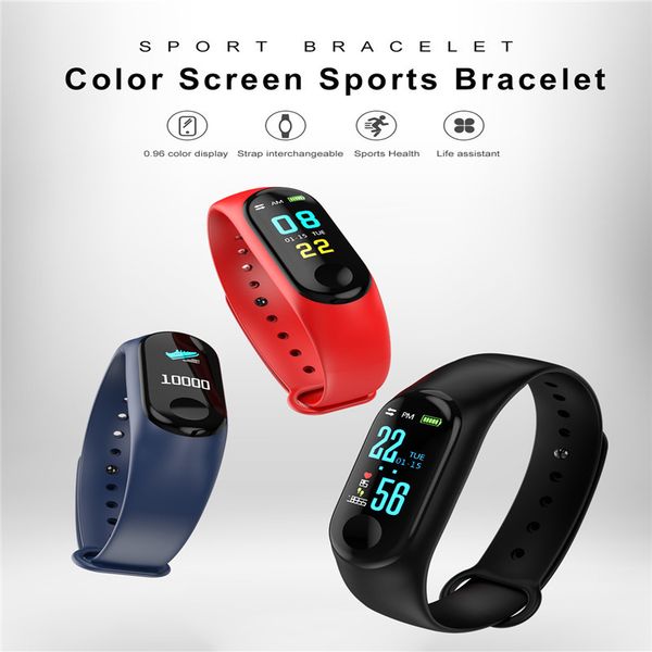 

m3/m30outdoor ip67 waterproof pedometer running fitness activity tracker heart rate monitoring wrist sport watch band pedometer