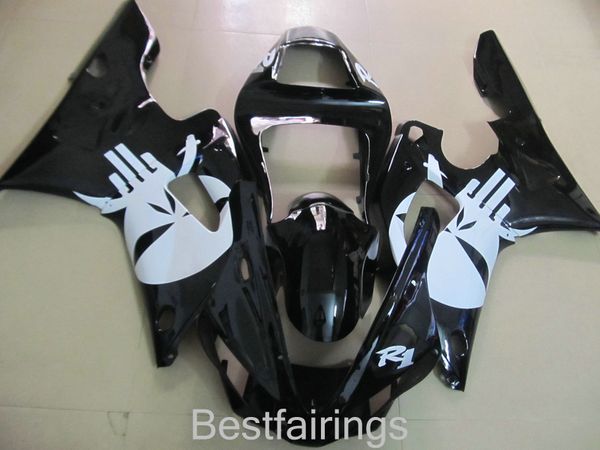 Kit de carenagem personalizado para YAMAHA R1 2000 2001 carenagem branca YZF R1 00 01 GD26