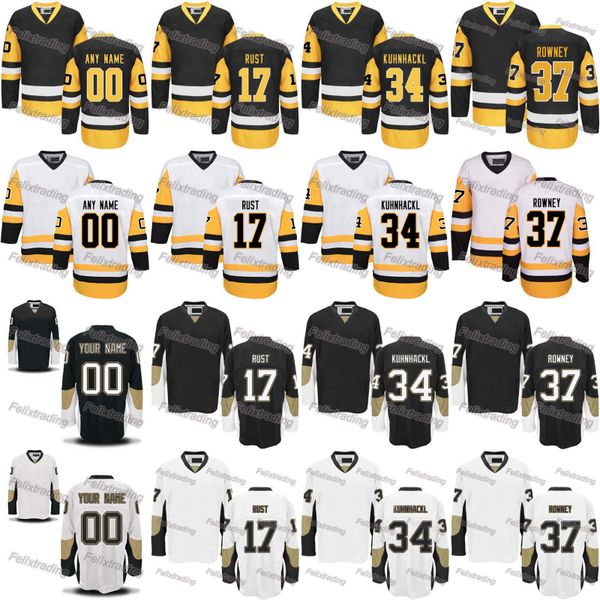 

2017 Hockey Jerseys 17 Bryan Rust Tom Kuhnhackl Carter Rowney With 50 Years 2016 2017 Stanley Cup Final Champions Patch