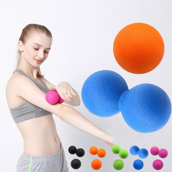 

myofascial release fitness peanut massage ball fascia massager roller pilates yoga trigger point treatments fitness pain ball