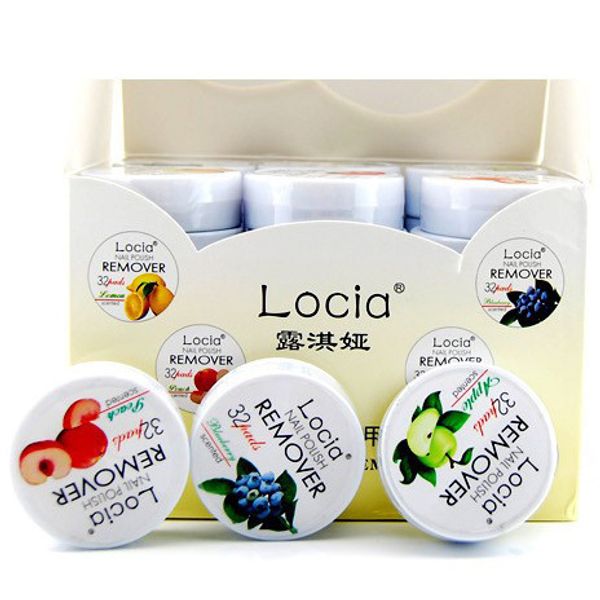 Mais novo Locia Nail Polish Remover Não-tóxico Sabor De Frutas De Algodão Unha Toalha Limpa UV Gel Unha Polonês Removedor