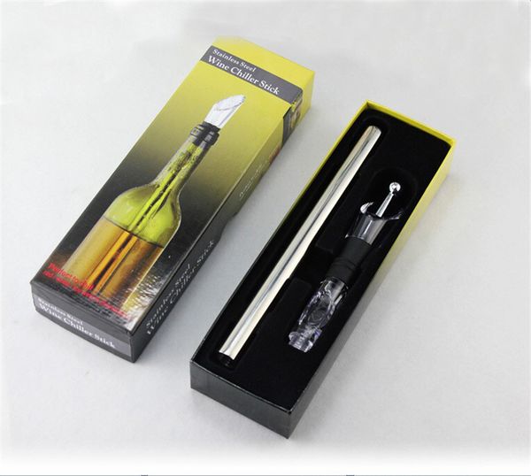 

охладитель для вина из нержавеющей стали 3 в 1 холодильная охлаждающая палочка с аэратором и дозатором излива