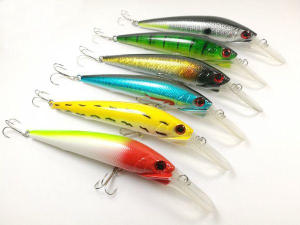 

lot15 fishing lures crankbait minnow hooks 39.3g/18cm