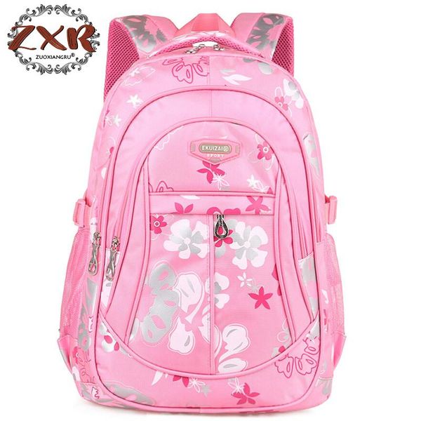 

zuoxiangru 2018 new 1-6 grade kids school bags for children backpacks girls 2016 flower printing primary women school bag